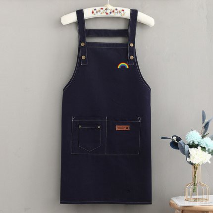 Cute Lovely Lady' S Kitchen Fashion Cooking Baking Kitchen Aprons with Pockets for Mothers Day Gift, Blue Esg10224-1