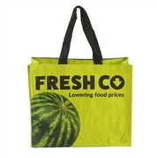 Factory Eco-Friendly Laminated PP Woven Shopper Tote Bag Reusable Printing Customized Shopping Sack, RPET